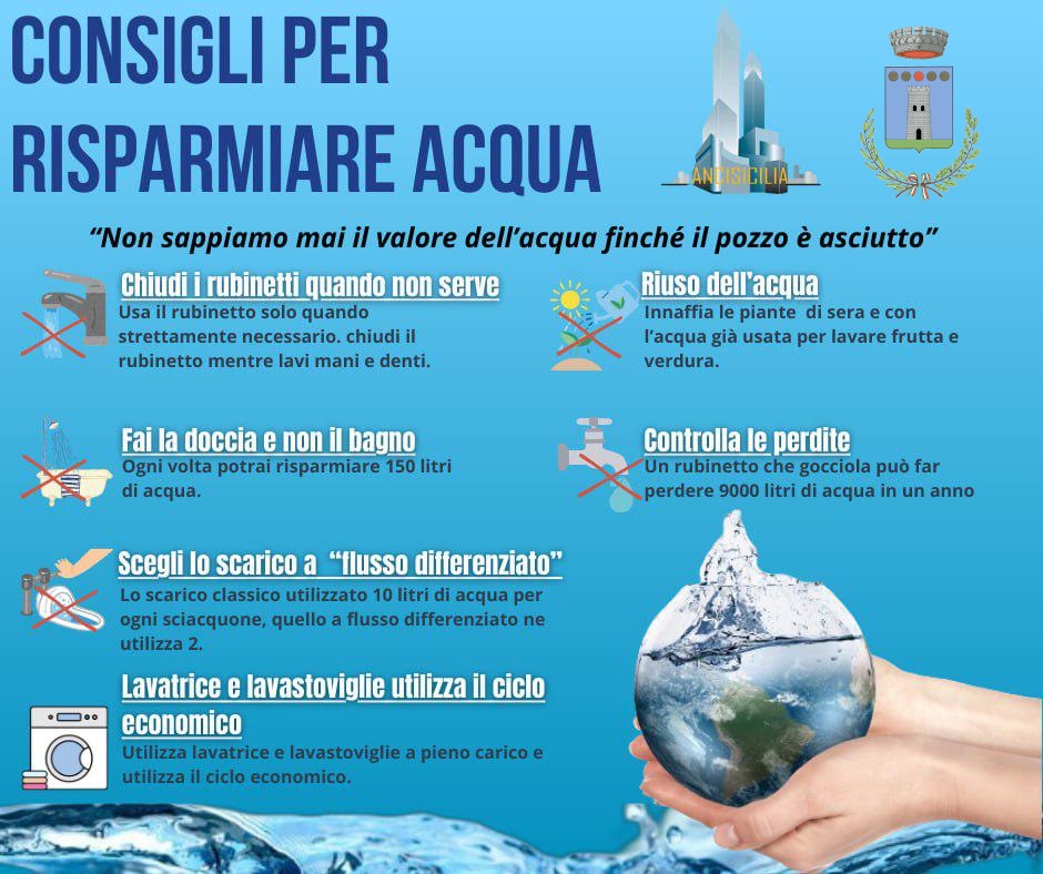 Crisi idrica: vademecum del commissario della Regione siciliana